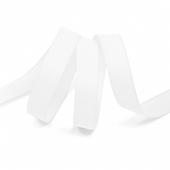 Лента репсовая 15мм цв. 029 белый Magic4Hobby уп. 22,8м (±1м)