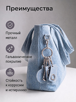 Карабин металл TBY.107916 Ø42мм (внутр. 32мм) цв.никель уп.10шт