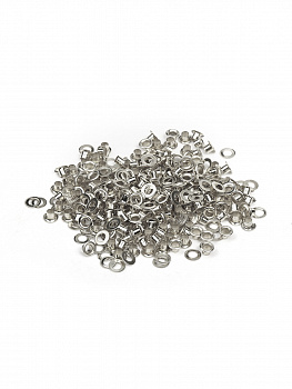 Люверсы сталь TBY.2552 №1,7 (Ø 3мм, h 3,7мм) цв. никель уп. 1000шт