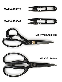 Maxwell Black набор подарочный из 2 ножниц портновские 08" 220*100 мм + перекусы 125мм