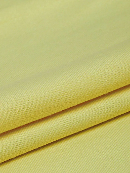 Футер 2х нитка петля Поликоттон стрейч 220г/м² Twill French Terry цв.S802 желтый в рулоне 35м