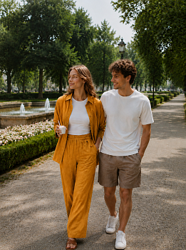 Ткань хлопок искусственный крэш 130г/м² 100%полиэстер 150 см арт.TBY.KR.07.1 07 бежевый 1,5 м