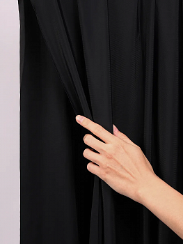 Микрофибра для нижнего белья KRUZHEVO арт.OLG061 плотн.190 г/м² шир.150см цв.170 черный рул.25-30кг (1кг ≈ 3,28м)