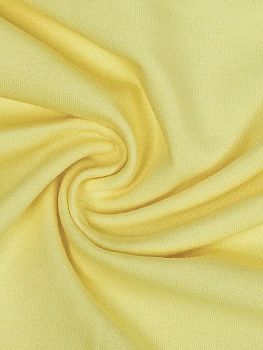 Футер 2х нитка петля Поликоттон стрейч 220г/м² Twill French Terry цв.S802 желтый в рулоне 35м
